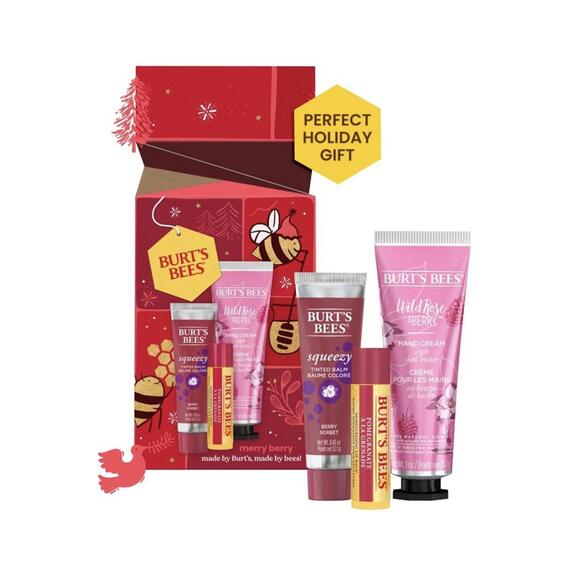 Burt's Bees Merry Berry Value Pack - Lip Balm, Tinted Balm And Hand Cream Read - Picture 1 of 1